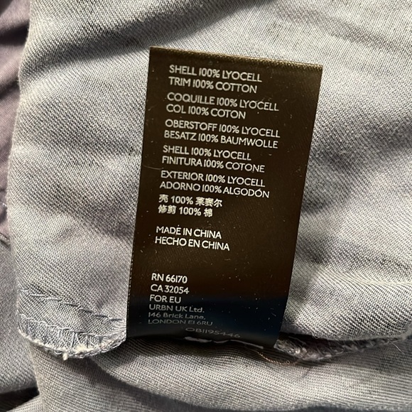 NWT Anthropologie Blue Camouflage Dress- Size S - Picture 12 of 16